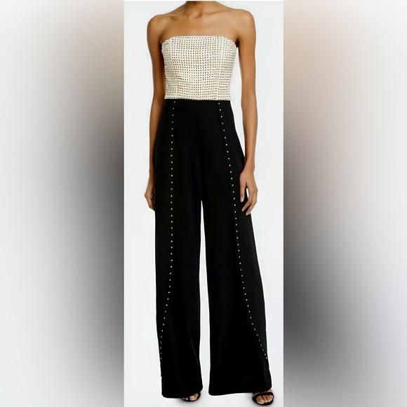 Alice + Olivia Pants - Alice + Olivia "Angelica" studded jumpsuit Small